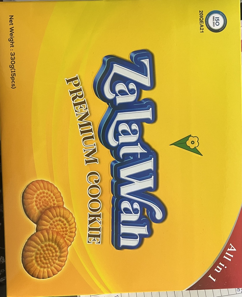 Zalat Wah Premium Cookies-330g (15Pcs)12 Boxes per Ctn
