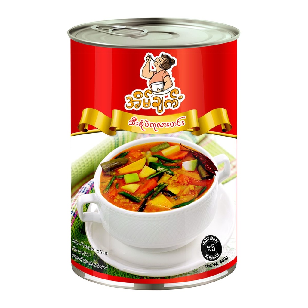 EC Mixed Fruit Bean Kalar Curry သီးစုံပဲကုလားဟင်း-430g (24 Pcs per Ctn)