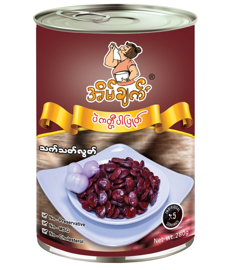 EC Boiled Bean Katipa ပဲကတ္တီပါပြုတ်-280g (24 Pcs per Ctn) 