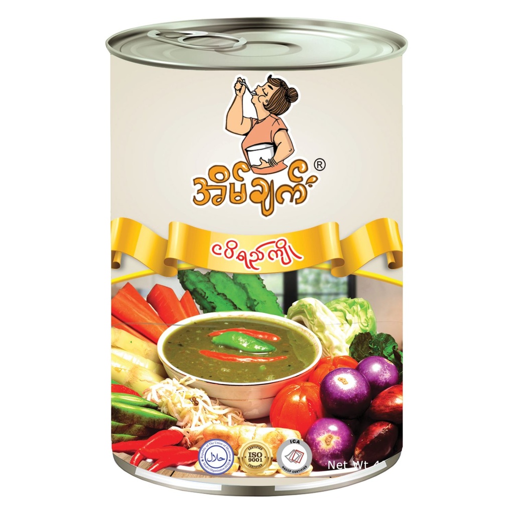 EC Nga Pi Yae Kyoe without prawn ငပိရည်ကျို(ပုဇွန်မပါ)-400g (24 Pcs per Ctn)