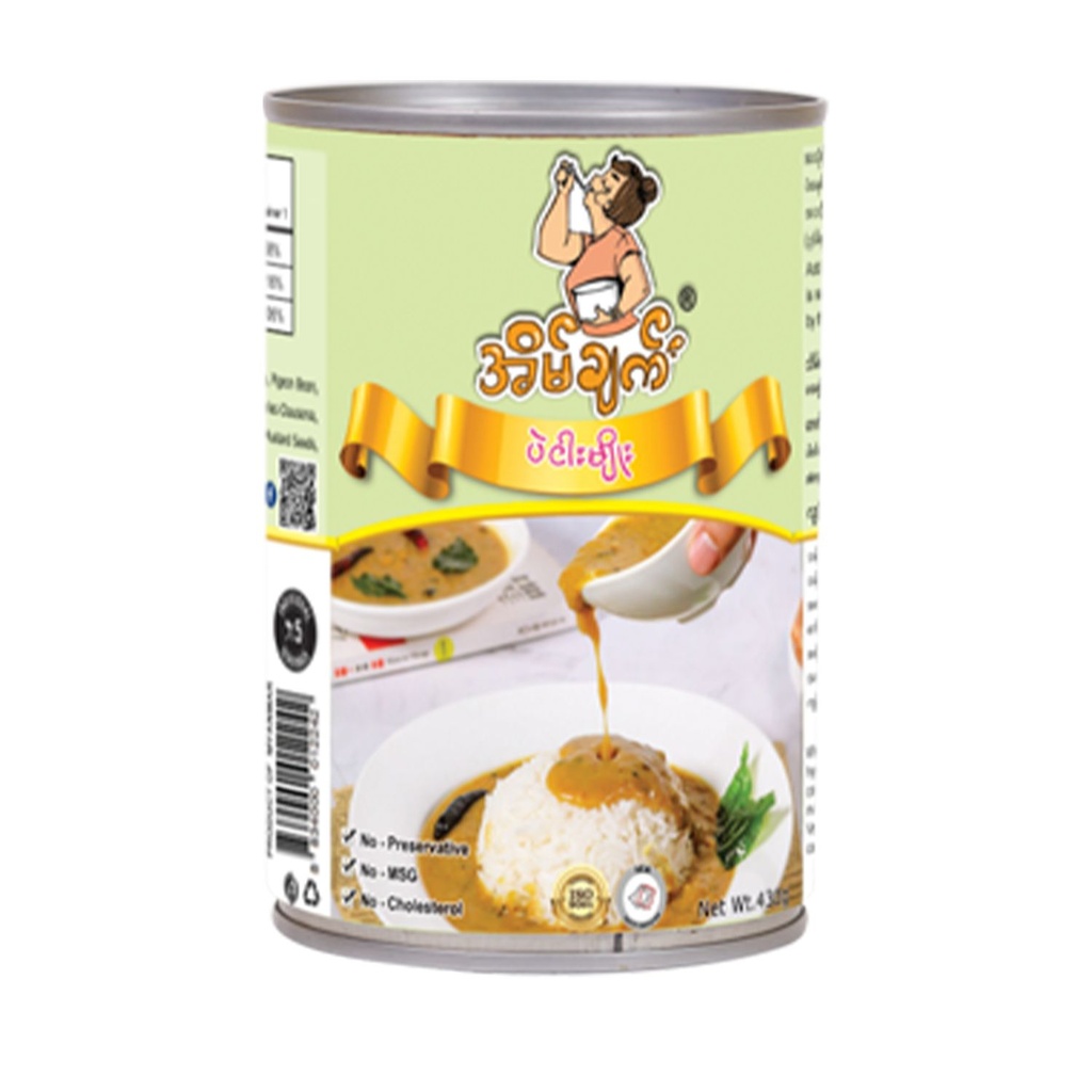 EC Bean Ngar Myo Curry ပဲငါးမျိုးချက်-430g (24 Pcs per Ctn)