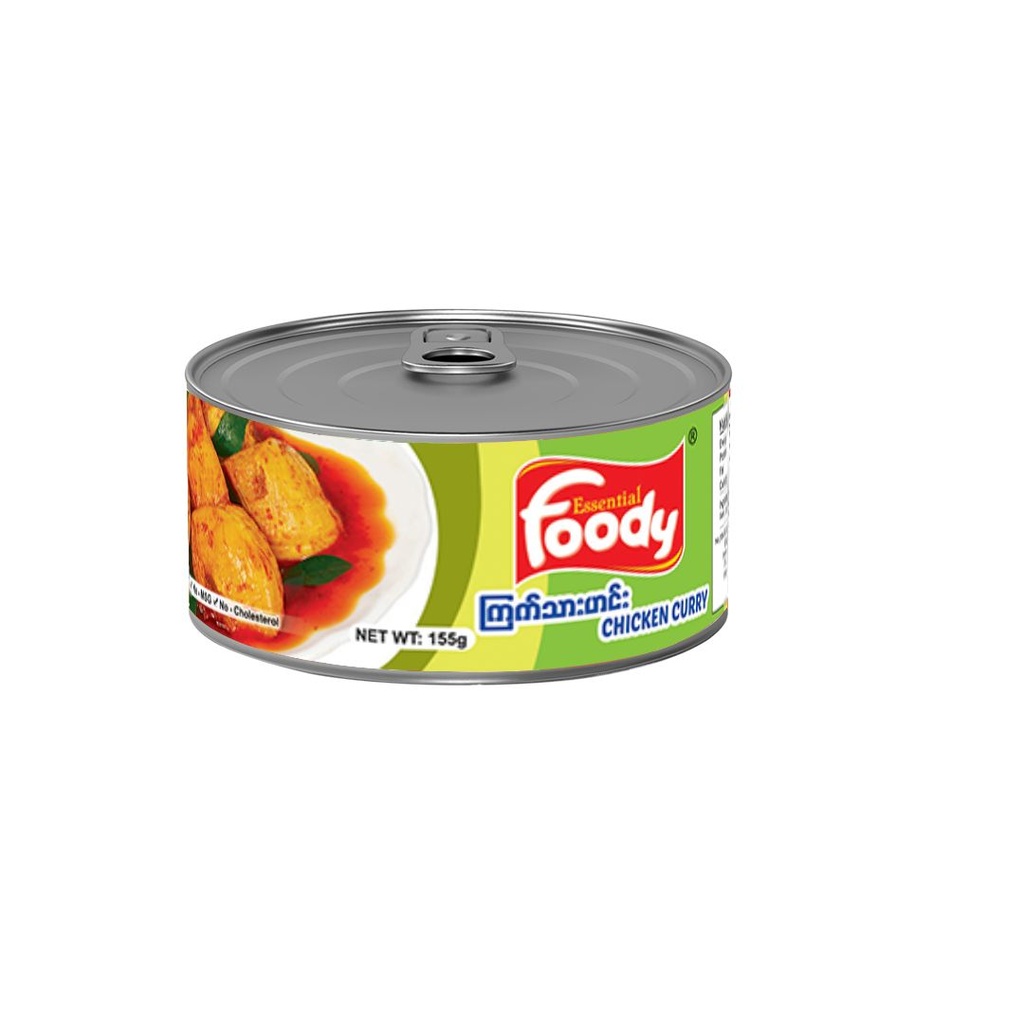Foody Chicken Curry ကြက်သားဟင်း-155g (100 Pcs per Ctn)