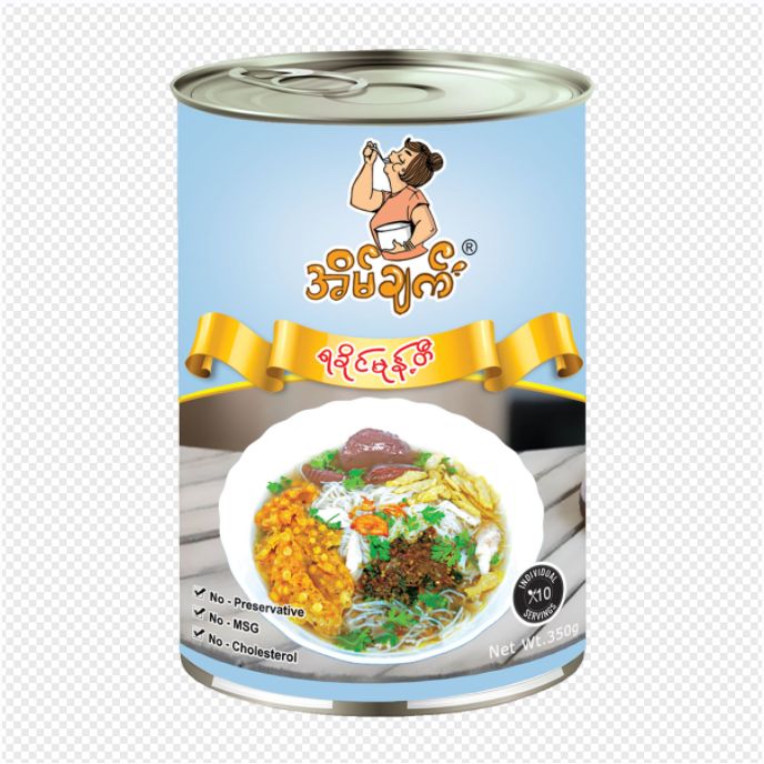 EC Rakhine Mone Ti ရခိုင်မုန့်တီ-350g (24 Pcs per Ctn)