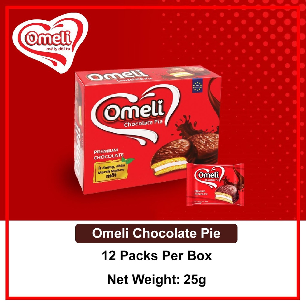OMELI CHOCOLATE PIE 12'Sx25G(300g)-BOX