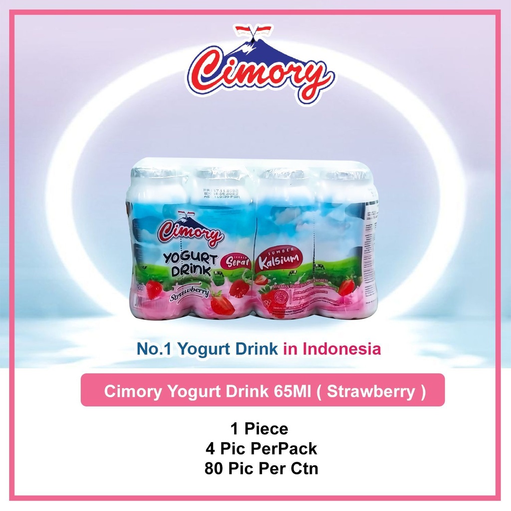 CIMORY YOGURT STRAWBERRY 65ML  ( 1Pkt)