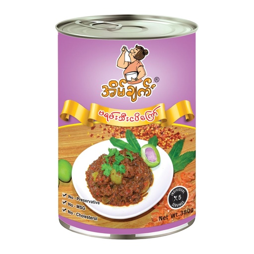 [172] EC Ma Yan Thee Ngapi မရမ်းသီးငပိကြော်-380g (24 Pcs per Ctn)