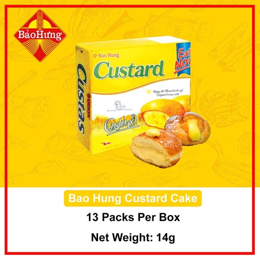 [109] BAO HAUNG CUSTARD CAKE 182g (14g multi layer pack x 13 pieces)