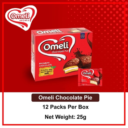 [110] OMELI CHOCOLATE PIE 12'Sx25G(300g)-BOX
