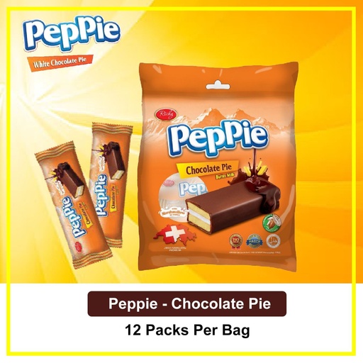 [115] PEPPIE CHOCOLATE PIE BUTTER MILK 12S-PKT (12 pieces Per Pack)