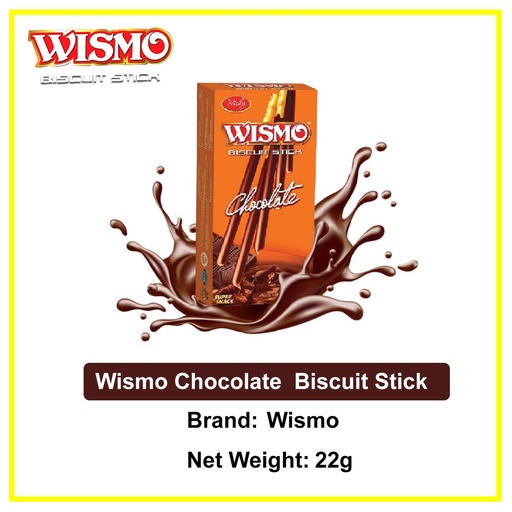 [119] RICHY WISMO BISCUIT CHOCOLATE STICK 22G-BOX