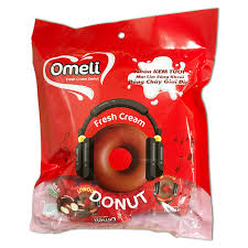 [124] OMELI CHOCOLATE DONUT VANILLA FLAVOUR 12’Sx25g(300g) - BAG