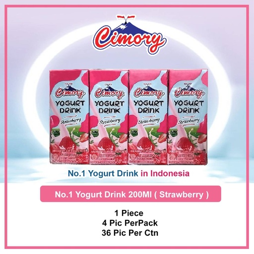 [102] CIMORY YOGURT STRAWBERRY 200ML 