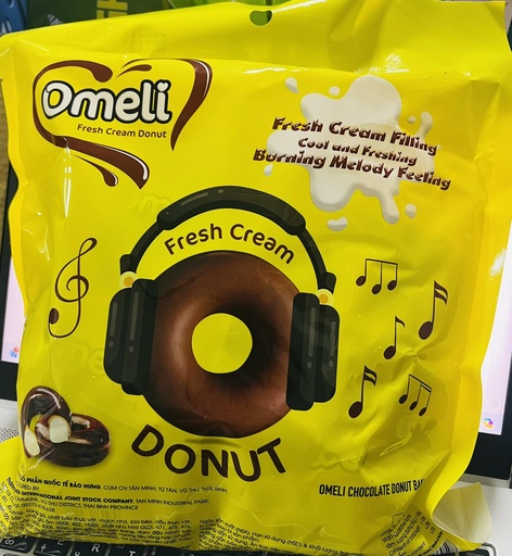 [126] OMELI CHOCOLATE DONUT BANANA FLAVOUR 12’Sx25g(300g) - BAG 